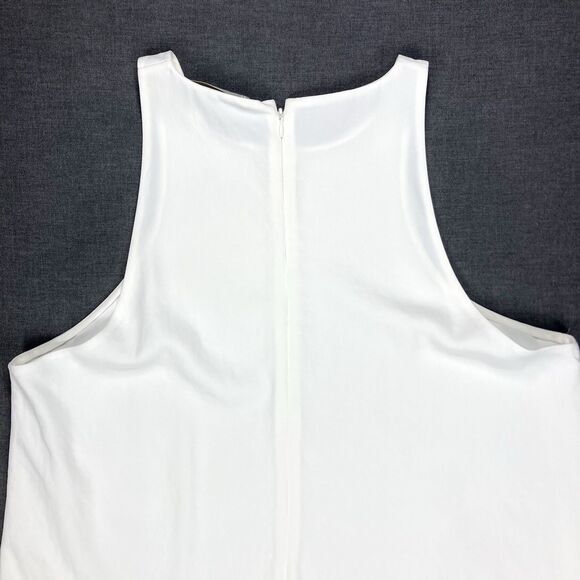 Everlane Top Womens 12 White High-Neck Summer Minimalist Comfortable Chic Tank - Picture 7 of 15